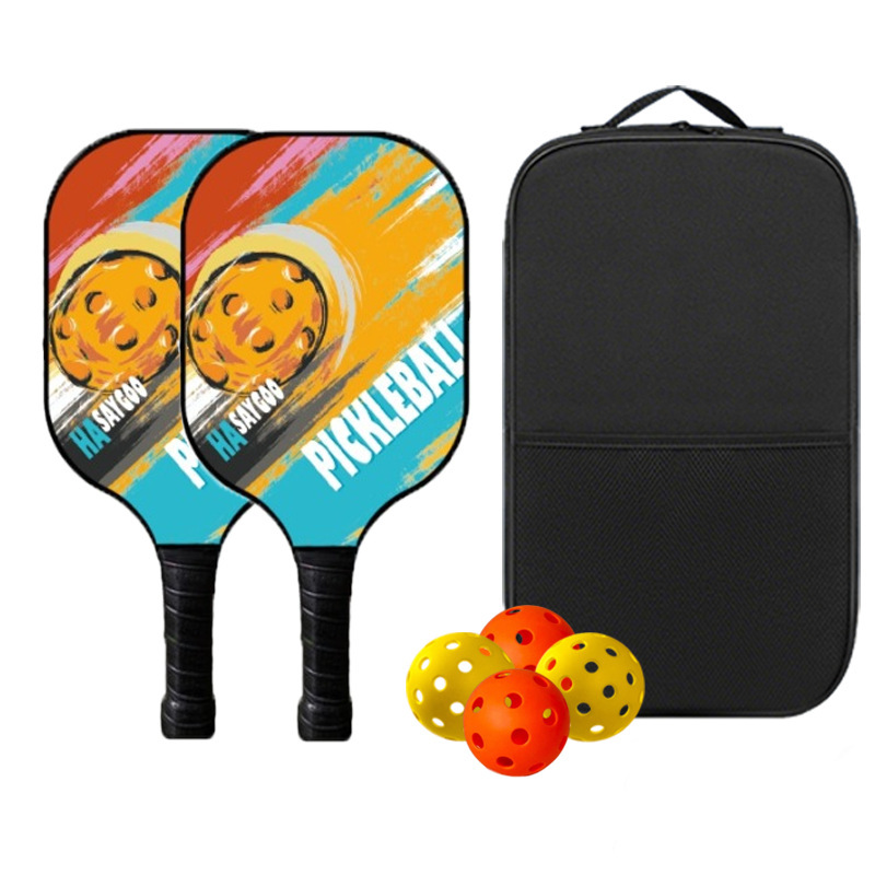 Indoor and Outdoor Pickle Ball Training and Entertainment Fiberglass Pickleball Rackets