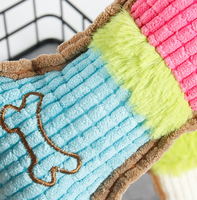Jouet en peluche pour chat et chien, résistant aux morsures, avec son, en forme d'os de maïs, broderie créative, nouveauté promotionnelle