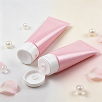 Tube souple en plastique PE brillant ou mat personnalisé pour crème pour les mains, emballage cosmétique PCR, conteneur vide à marque privée