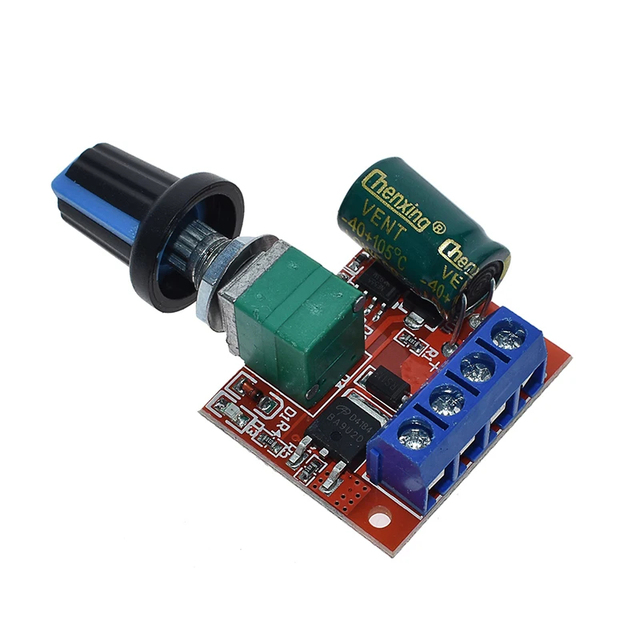 Mini 5A 90W PWM 12V DC Motor Speed Controller Module DC-DC 4.5V-35V Adjustable Speed Regulator Control Governor Switch 24V