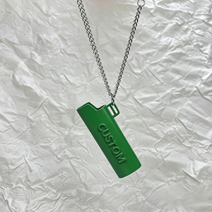 Étui en alliage métallique en gros avec longue chaîne pour briquets <span class=keywords><strong>J3</strong></span>, étui porte-briquet avec collier personnalisé - Product Image 4