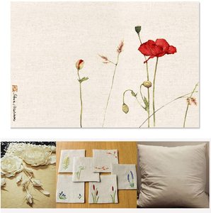 Vêtements, tissu de couleur unie, 50cm, <span class=keywords><strong>accessoires</strong></span> artisanaux pour bricolage, tissu carré, points de croix, broderie, lin, couture - Product Image 6