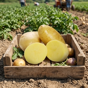 Pommes <span class=keywords><strong>de</strong></span> <span class=keywords><strong>terre</strong></span> fraîches biologiques rouges <span class=keywords><strong>de</strong></span> 7 cm, forme allongée, 100 % matures, <span class=keywords><strong>origine</strong></span> Shandong, marque JUFU - Product Image 1