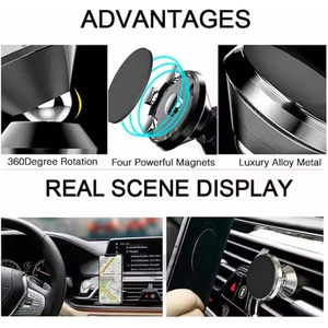 Soporte magnético para teléfono de coche Air Vent Smartphone Soporte móvil Seguimiento inteligente para Xiaomi Mi para <span class=keywords><strong>Samsung</strong></span> para LG GPS Car - Product Image 3