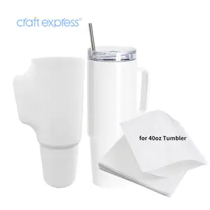 Craft Express Wholesale Custom Printing Sublimation Shrink Wrap Heating Sleeve For 40 Oz Tumbler