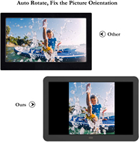 Écran IPS haute résolution 1280x800 Lecteur vidéo 1080P Commutateur de minuterie à rotation automatique Cadre photo numérique de 8 pouces avec télécommande