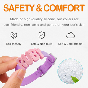 Hot SALE DIY 26 Letter Accessories Adjustable Silicone Letters Dog <strong>Collar</strong> Durable Multi-sized Pet <strong>Collar</strong> for <strong>Puppy</strong> - Product Image 3