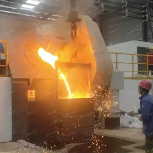 1000kw Smeltende Roestvrijstalen Schroot Ijzer Inductieoven 1 Ton