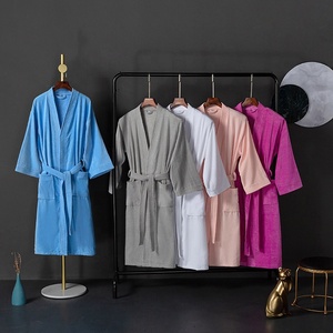Peignoir de bain confortable en coton pour hommes, matière solide, de haute qualité, à la mode, personnalisé, 100%, nouvelle collection - Product Image 2