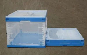 Hộp nhựa và nắp nhựa trong suốt vận chuyển thùng nhựa gấp hộp lưu trữ