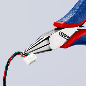 Alicates Electrónicos Knipex, Ancho de Mordaza de 1/4 Pulgadas, Punta Lisa, Grado Industrial, Acero al Cromo Vanadio, Medidas Imperiales - Product Image 1