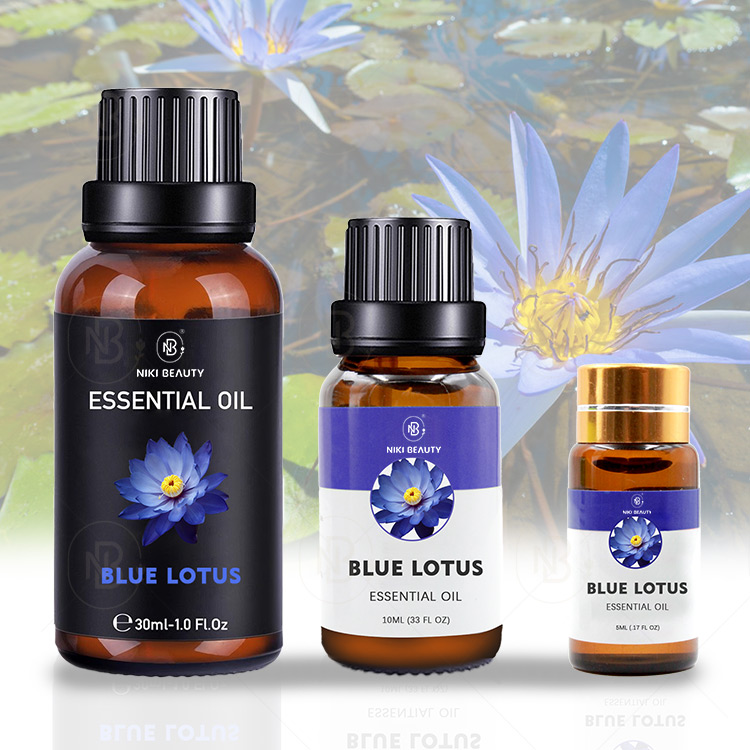 Fabricants nouvelle huile essentielle de lotus bleu arôme rafraîchissant biologique de bonne qualité