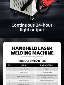 เครื่องเชื่อมเลเซอร์ไฟเบอร์กำลังสูง 4-in-1 Raycus 1000W รุ่นใหม่ สำหรับงานเชื่อมโลหะและชิ้นส่วนสแตนเลสด้วยเลเซอร์ฟิวชั่น - Product Image 2