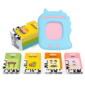 Cartes flash parlantes éducatives personnalisées pour enfants, machine d'apprentissage, forme d'animal - Product Image 1