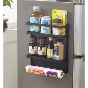 Estante <span class=keywords><strong>de</strong></span> Especias Magnético <span class=keywords><strong>de</strong></span> Tres Niveles, Plegable, Portátil, <span class=keywords><strong>de</strong></span> Acero al Carbono, para Montar en la Pared, Organización <span class=keywords><strong>de</strong></span> Almacenamiento para Cocina, Ahorro <span class=keywords><strong>de</strong></span> Espacio en el Refrigerador - Product Image 2