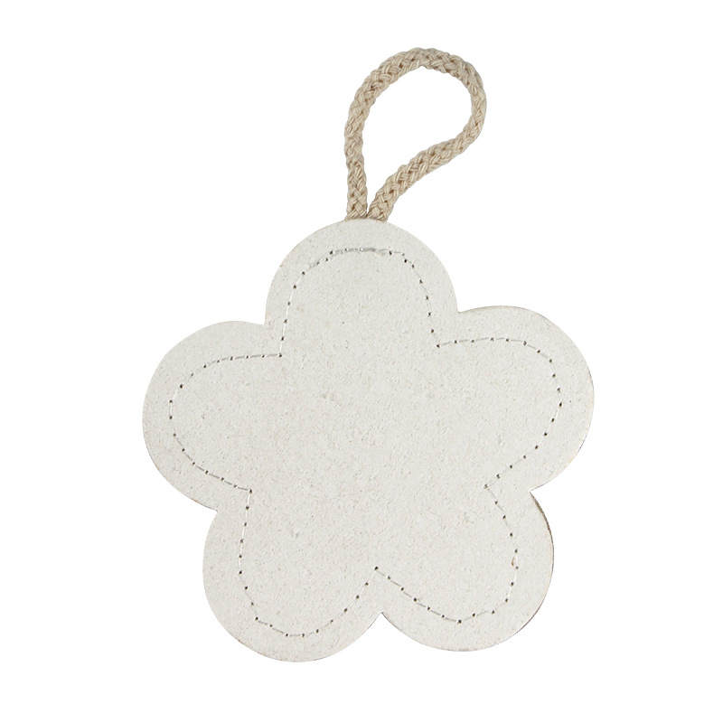 Éponge loofah en forme de fleur, pâte de bois et coton, 10*10CM