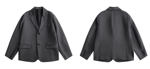 Fashion Straight Blazers With Shoulder Pads Retro <strong>Long</strong> Sleeve <strong>for</strong> <strong>Men</strong> Casual Unisex <strong>Long</strong> Sleeve <strong>Coat</strong> Clothing - Product Image 5