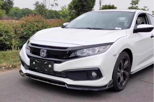 Pala trasera delantera negra mate de fibra de carbono de estilo <span class=keywords><strong>deportivo</strong></span> para <span class=keywords><strong>Honda</strong></span> <span class=keywords><strong>Civic</strong></span> 2016-2020 - Product Image 6