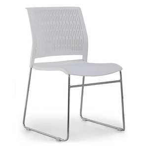 Chaise de visiteur empilable sans accoudoirs à structure métallique pour bureau, formation, personnel et salle de conférence – Offre Spéciale - Product Image 3