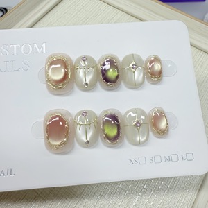 <span class=keywords><strong>Uñas</strong></span> Postizas Hechas a Mano con Diseño de Mariposas y <span class=keywords><strong>Flores</strong></span> Primaverales, Arte de <span class=keywords><strong>Uñas</strong></span> en <span class=keywords><strong>Acuarela</strong></span>, <span class=keywords><strong>Uñas</strong></span> Postizas de Alta Calidad para Mujer - Product Image 4