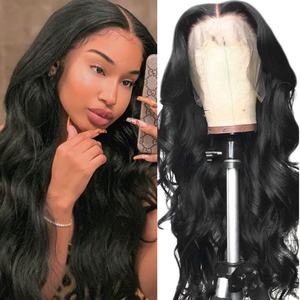 Ms-Beauty in Stock Peruvian <b>Human</b> <b>Hair</b> Deep Wave <b>Lace</b> <b>Front</b> <b>Wig</b> for Black Women Pre Plucked Invisible swiss Frontal <b>Lace</b> <b>Wig</b> - Product Image 2