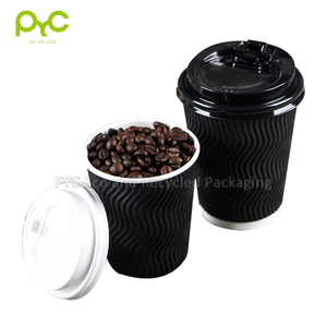 Giấy Kraft Đựng Nước Trà Sữa Đơn Giản Trực Tiếp Từ Nhà Máy Cốc Uống Nước Cốc Cà Phê Giấy Gợn Sóng Hai Lớp Dùng Một Lần - Product Image 3