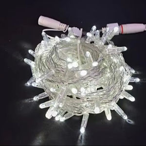 Guirnalda de Luces LED Cálidas de 10m con 100 Bombillas, CRI80, Recargables, Regulables, 220v, IP65, para Decoración de Exteriores y Festivales - Product Image 1