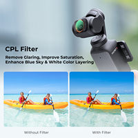 Filtre d'objectif d'appareil photo K&F Concept pour stabilisateur, filtre ND2-32 réglable pour DJI Osmo Pocket 3/4, fixation magnétique