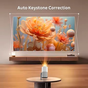 YDH-CR50 4K Video chiếu 200 inch xách tay mini Android thông minh chiếu với cho <span class=keywords><strong>Bluetooth</strong></span> Wi-Fi 250 lumens tự động lấy nét - Product Image 4