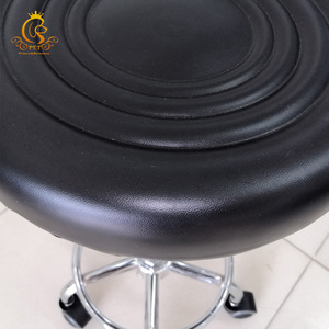 Tabouret de bar EUR PET, chaise de bar pivotante, chaise de salon de coiffure avec poulie, chaise de beauté pivotante, tabouret mobile noir pour médecin - Product Image 3