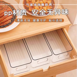 Acrylic Storage <b>Box</b> Rectangle Transparent Stackable Desktop Organizer For Stationery <b>Small</b> Items Dormitory Use - Product Image 3