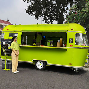 Camión de Comida de Acero Inoxidable Equipado, Barra Móvil Callejera, Carrito de Helados, Aperitivos, Papas Fritas, Remolque de Comida de <span class=keywords><strong>Segunda</strong></span> <span class=keywords><strong>Mano</strong></span> - Product Image 1