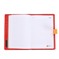 Großhandel Haha Premium PU-Leder Organizer/Planer Notizbuch mit Kartenfächern Elastischem Band Individuelles Logo für Geschäftstreffen Unternehmen