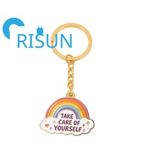 Porte-clés en métal en gros avec citation inspirante positive, breloque mignonne, motif meme, lettre de motivation, porte-clés amusant sur le thème de la santé mentale