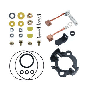 Nuevo Juego de Escobillas de Carbón Alpha-Tron de Plástico y Metal para Motor de Arranque BIZ125+ 06/10 Modelo 31201KSS02 (Kit de 28 Piezas) - Product Image 1