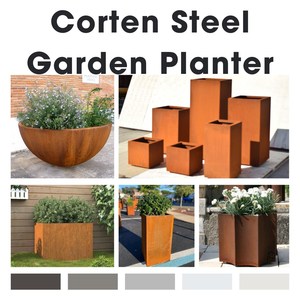 Jardinières en acier rectangulaires de grande taille pour projet aux États-Unis, 48*24*24 pouces, pour l'Australie, jardinière surélevée moderne en métal - Product Image 5