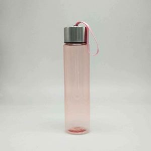 <b>Plastic</b> Water Bottle 500ml Screw-On Cap With Strap Bpa Free Minimalist Design For Outdoor Travel Hiking Unisex TA-4093 - Product Image 3