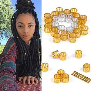Perles <span class=keywords><strong>de</strong></span> <span class=keywords><strong>cheveux</strong></span> pour Dreadlocks, haute qualité, 100 pièces, Clip <span class=keywords><strong>de</strong></span> manchette, rouge, argent, doré, bleu, vert, Crochet, outils <span class=keywords><strong>de</strong></span> tresses, accessoires <span class=keywords><strong>de</strong></span> <span class=keywords><strong>cheveux</strong></span> - Product Image 2