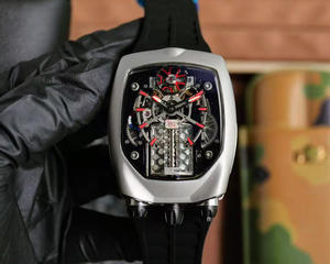 Reloj Mecánico Automático de Lujo, Deportivo, Elegante, de Alta Calidad, con Carcasa Plateada Brillante y Hueca, Correa de Goma - Product Image 3