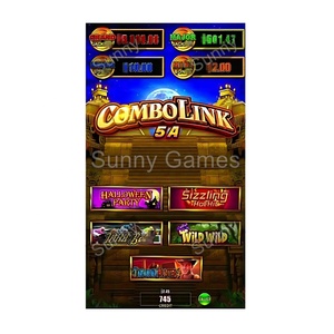 Combo Link 5A Fiesta de Halloween Carreras de caballos Multi juego Vertical Taiwan Arc One Red Game Board Precio de fábrica para máquina de entretenimiento - Product Image 1
