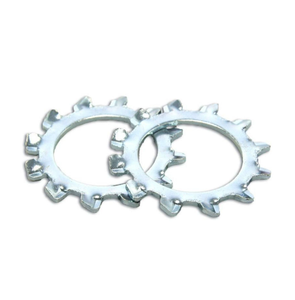 Prezzo all'ingrosso denti <span class=keywords><strong>interni</strong></span> esterni serrato blocco Washe zinco placcato blu zinco zinco bianco blocco rondella - Product Image 1