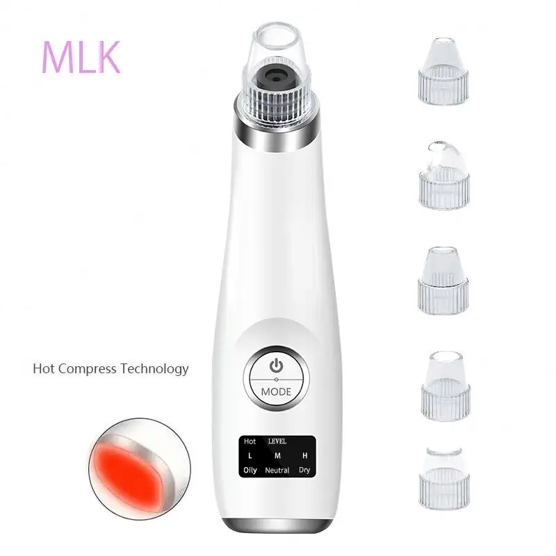 Vacuum blackheads remover rechargeable beauty apparatus pore cleaner acne remover blackheads
