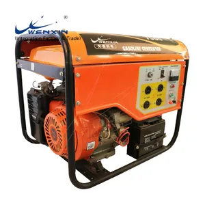 WENXIN Europe Standard 5.5Kw 12V 8.3A Gasoline Generators 3 Phase 5Kw