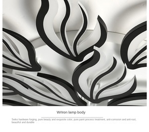 Lámpara de techo acrílica de alta calidad para dormitorio y sala de estar, luz de techo LED para sala de estudio y comedor de varios cabezales a la moda - Product Image 4