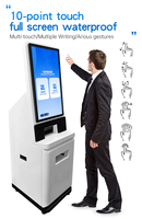 Kiosque interactif d'écran tactile d'impression du service A4 d'individu avec la fonction de balayage de document