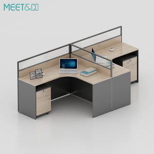 Modern Design Modular Wooden Office Cubicles <strong>Desk</strong> Partitions Durable Easy Installation for Commercial Use Home Office Workshop - Product Image 1