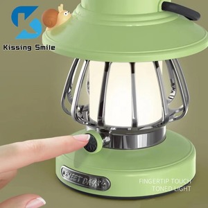 Outdoor Vintage Camp Lamp Stepless Dimming Tent <b>Light</b> with Hook Atmosphere <b>Light</b> 3 Lighting Modes Portable Lantern <b>Table</b> Lamp - Product Image 5