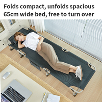 Lit simple en métal sur mesure, lits en métal modernes, lit pliant portable pour le bureau, la sieste, le camping, pour une utilisation en intérieur et en extérieur