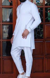 Bộ đồ thể thao Khameez chất lượng cao 2 mảnh, trang phục Hồi giáo dành cho nam - Product Image 3