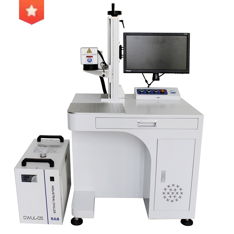 Portable 3W 5W 10W UV laser marking machine 3D JPT for glass Paper Cloth acrylic wood rubber metal jewelry crystal plastic